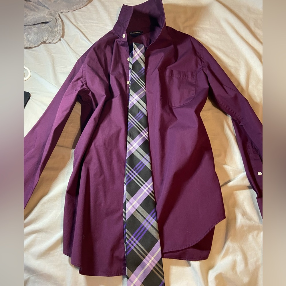 Croft&Barrow Dress Shirt With Tie
